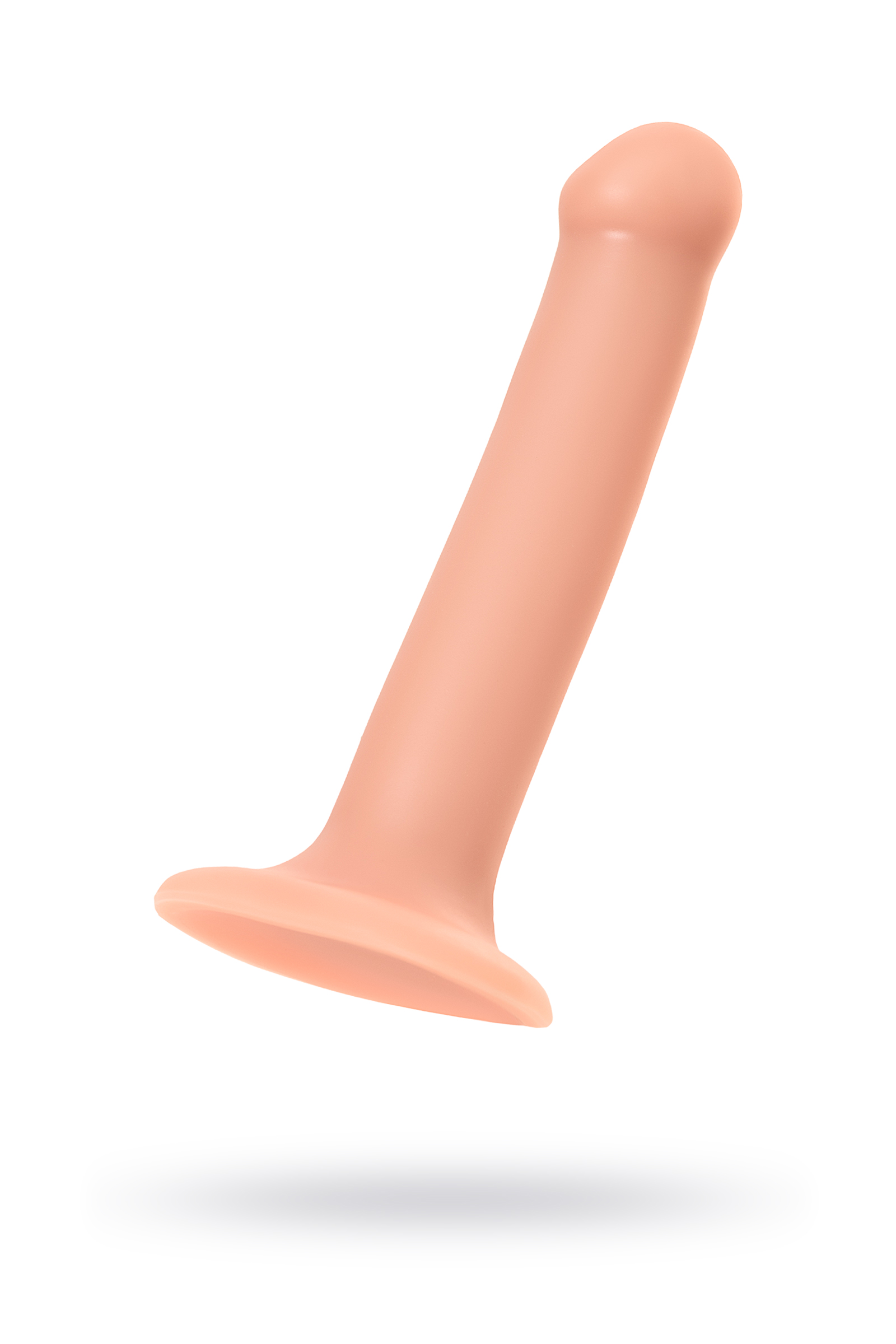 Страпон ремневой нереалистичный на присоске Strap-on-me, M, телесный, 18 см, Ø 3,3