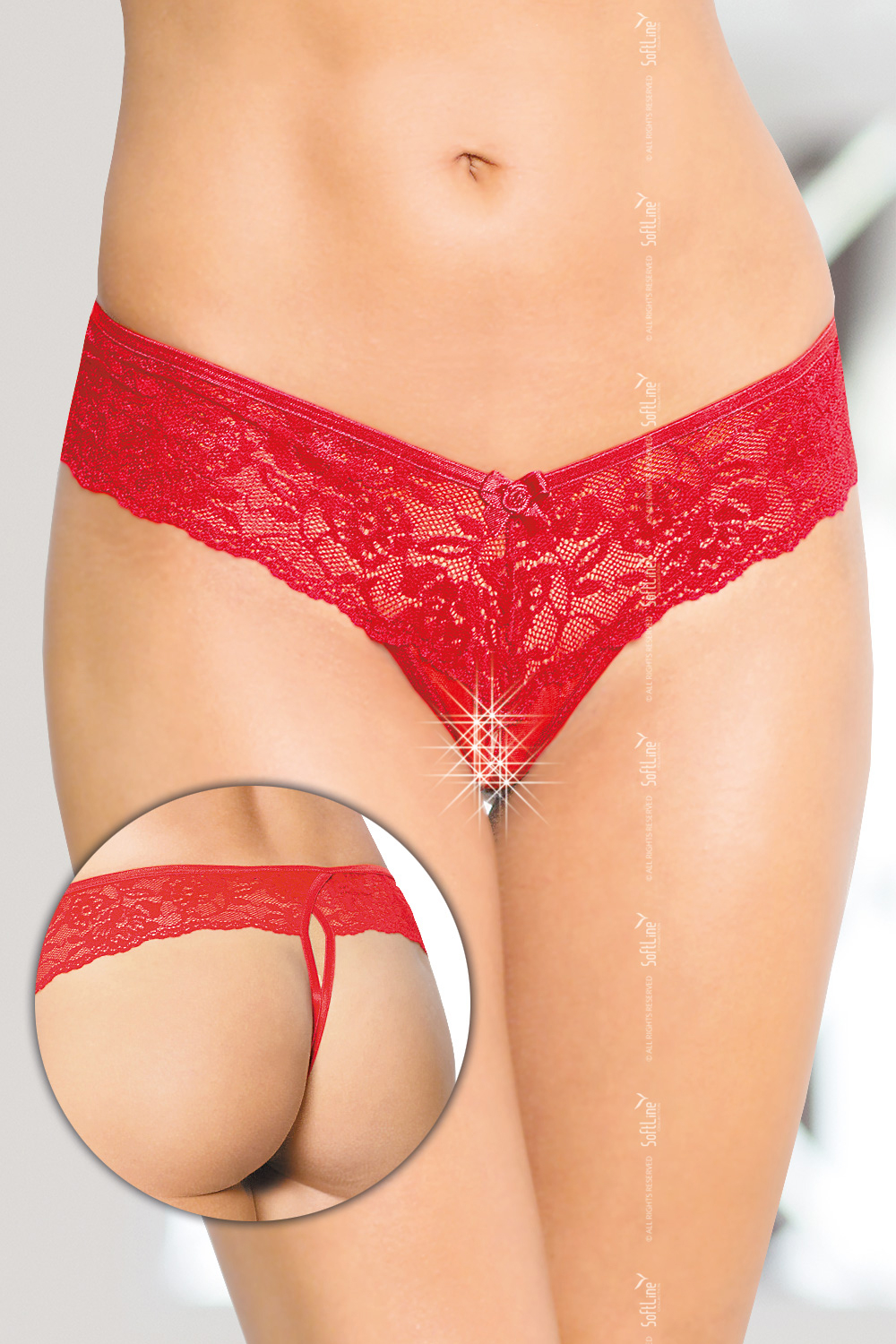 Трусы женские, M/L, красные