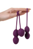 Набор вагинальных  шариков Svakom Nova, силикон, фиолетовый, (49,75,95 ГР)