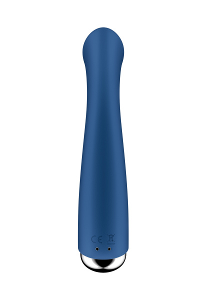 Вибратор для точки G  с ротацией Satisfyer Spinning G-Spot 1, силикон, синий, 16,8 см