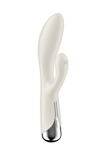 Вибратор-кролик с ротацией Satisfyer Spinning Rabbit 1, силикон, бежевый, 20,5 см
