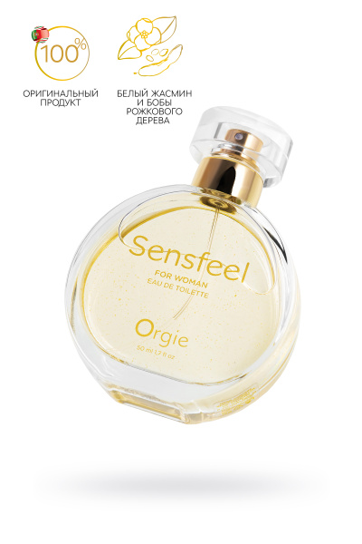 Туалетная вода с феромонами Orgie SENSFEEL, для женщин, 50 мл