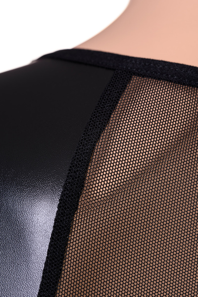 Платье wetlook и стринги Candy Girl Jillian, черный, One Size