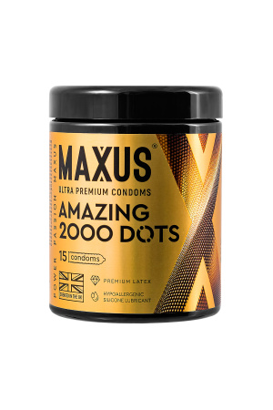 Презервативы Maxus Amazing,  латекс,текстурированные 15 шт.