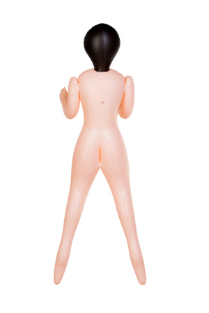 Кукла надувная TOYFA Dolls-X JENNIFER, шатенка, с двумя отверстиями, 160 см
