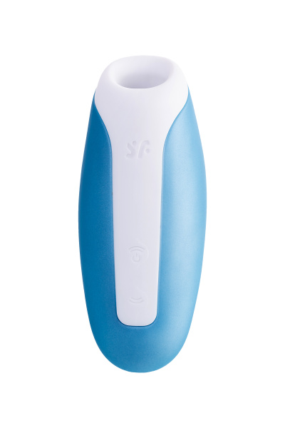 Вакуум-волновой бесконтактный стимулятор клитора Satisfyer Love Breeze, голубой, 9,5 см, Ø 2,0