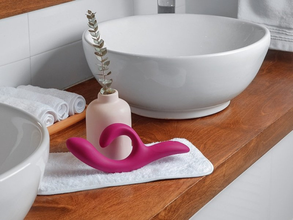 Вибратор для пар WE-VIBE Nova 2 розовый,силикон,21,7 см.