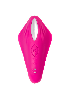 Вибратор для пар A-TOYS Cobrum, силикон, розовый, 9,6 см