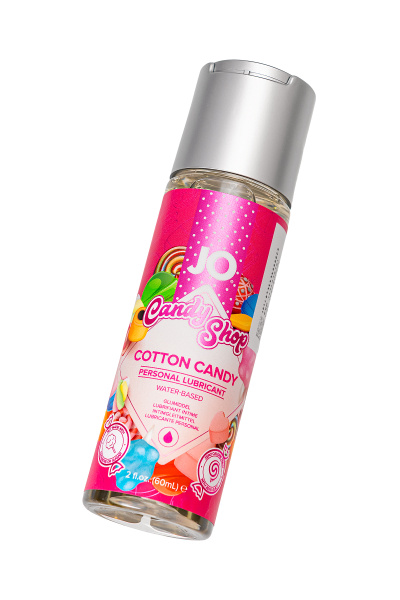 Съедобный лубрикант со вкусом сахарной ваты JO H2O Candy Shop Cotton Candy, 60 мл