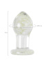 Анальная втулка Sexus Glass светящаяся в темноте, стекло, 9 см