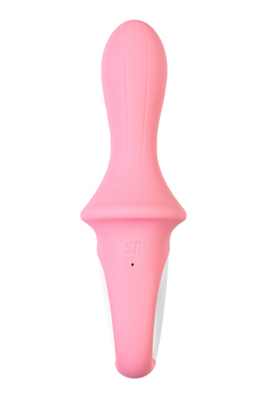 Нереалистичный вибратор Satisfyer Air Pump Booty 5, розовый, 15 см